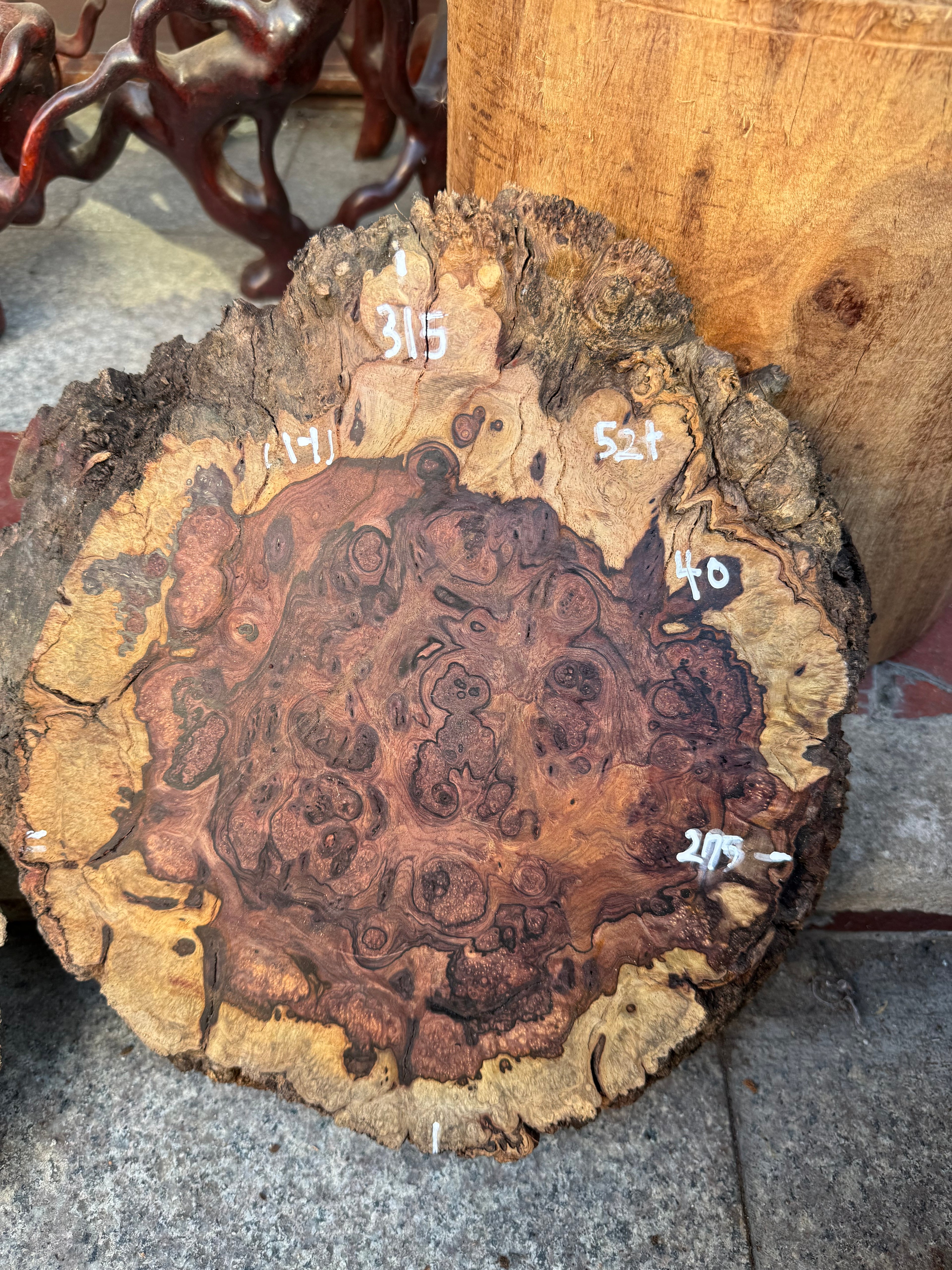 Cocobolo burls